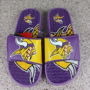 Minnesota Vikings Football Sport Shower Gel Slide Flip Flop Sandals Shoes